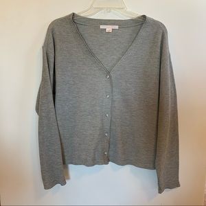 Victoria’s Secret Waffle Knit Grey Sweater Women’s Size S